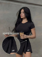 ENTERIZO VESTIDO ESSENTIALS CON MANGAS | LUSIAN REF.1169