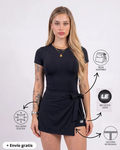 ENTERIZO VESTIDO ESSENTIALS CON MANGAS | LUSIAN REF.1169